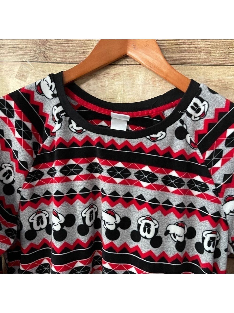 Disney Women’s Mickey Mouse Soft Fleece Pajama Top Size: Medium - Picture 4 of 5